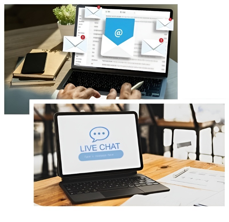 Outsourced Services via Email and Live Chat